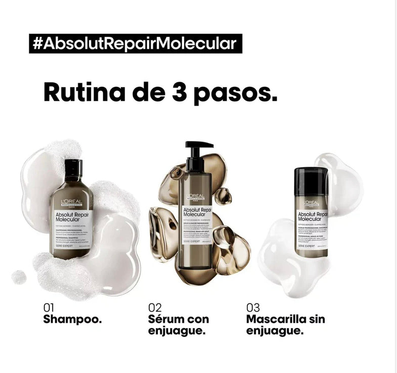 ABSOLUT REPAIR MOLECULAR LEAVE IN CREMA DE PEINADO TRATAMIENTO 100ML